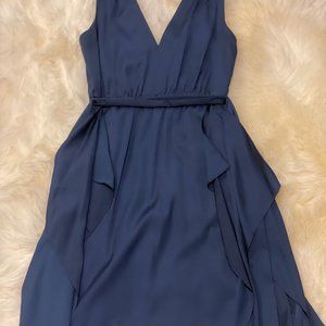 BCBG MaxAzria Deep Neck Cocktail Dress